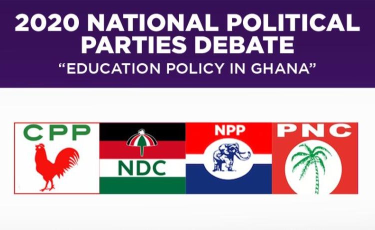 4 Political Parties At Loggerheads On Education Matters 1 Flags of the four political parties featured in the debate.