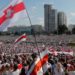 UK calls for new 'free and fair' election in Belarus 11 Protests against Belarus President. Image: Reuters