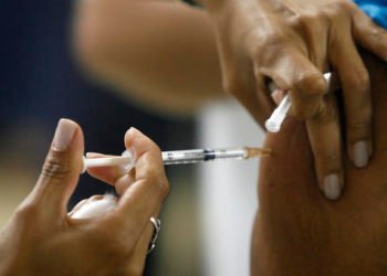 Phase B of Yellow Fever Vaccination To Start in Ho- GHS 3 A person is being vaccinated against yellow fever