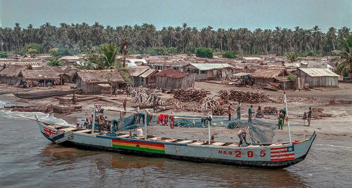 Hunger inched up 6.4% during the closure of the Artisanal and Inshore Sector 1 Traditional fishing village, Ankobra Lagoon, Ghana