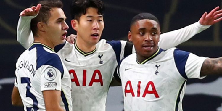 EPL weekend review: Tottenham beat man city to make title statement 1 Son celebrates Tottenham's first goal with teammates. Image: Getty