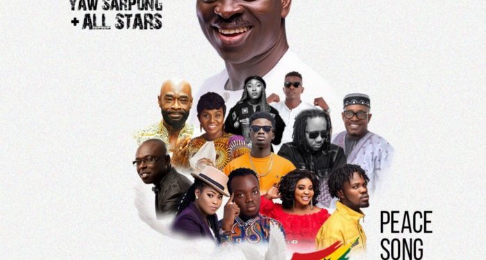 YAW SARPONG LAUNCHES STAR STUDDED PEACE SONG 1 Album cover of the
All -Stars Peace Song