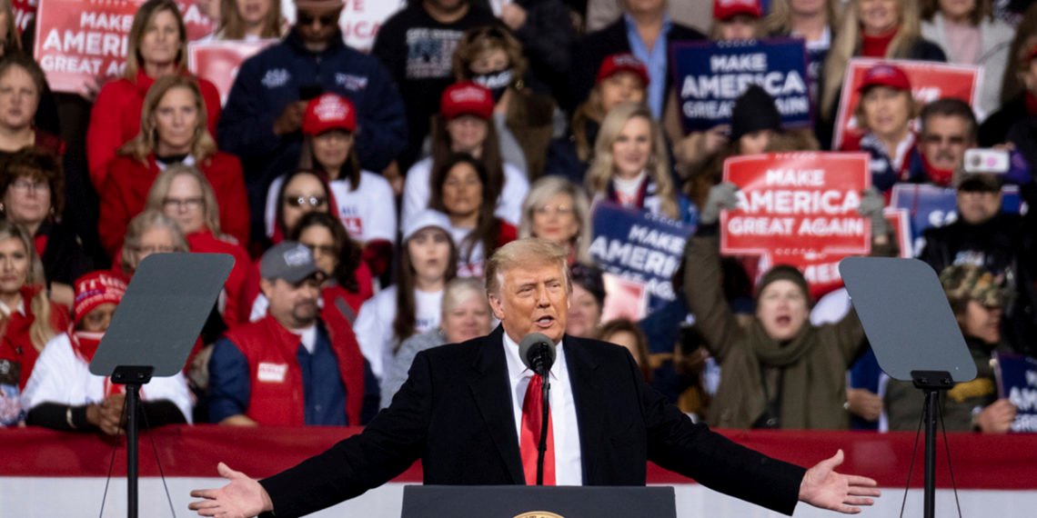 Trump repeats fraud claims during Georgia rally