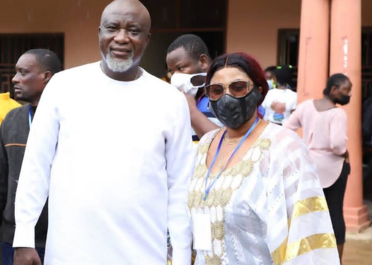 EMPRESS GIFTY CONSOLES HER HUSBAND 1 Empress Gifty Adorye has penned down an emotional letter to her husband, Hopeson Adorye who lost his Parliamentary seat at Kpone Kantamanso