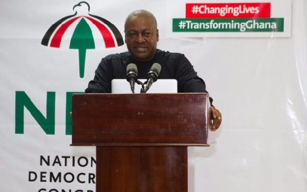 Former President and former Flagbearer of the NDC, John Dramani Mahama