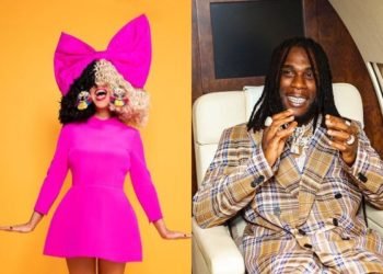 Burna Boy, has revealed that he has collaborated with the famous Australian singer and songwriter, Sia to record the new version of Sia's 'Hey Boy'.