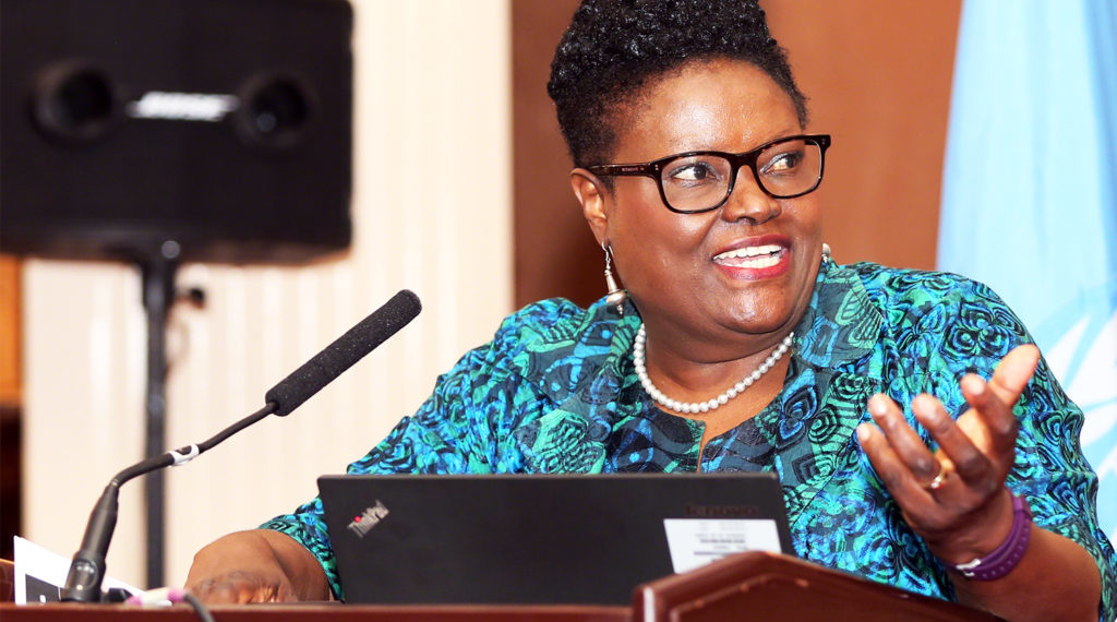 Ms. Thokozile Ruzvidzo, ECA’s Director for the Gender, Poverty and Social Policy Division.