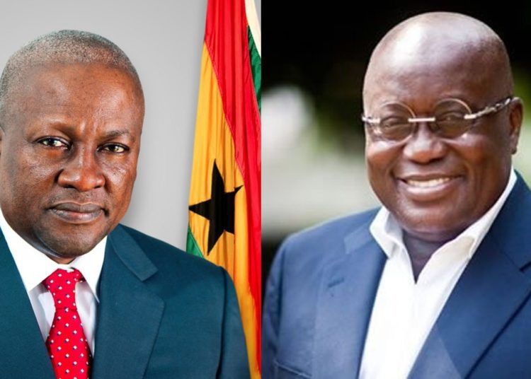 Ghana Needs A Third-Force Party- Mark Arkoh 1 On the left is Former President, John Dramani Mahama and on the right current President, Nana Addo Dankwa Akuffo-Addo