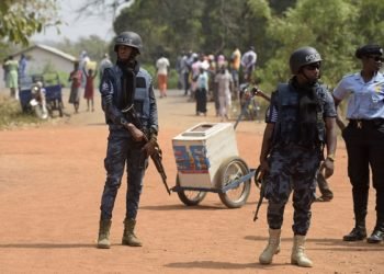 Bole Bamboi Highway Shooting: Three Arrested, One Suspect On The Run 1 Police officers patrol in the Bole district, northern region