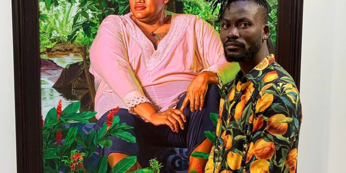 Ghanaian award-winning portraiture and figurative painter, Amoako Boafo, has been listed by TIME as the 'rising art world superstar'.