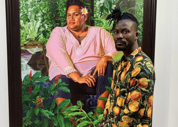 Ghanaian award-winning portraiture and figurative painter, Amoako Boafo, has been listed by TIME as the 'rising art world superstar'.