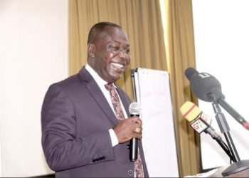 Mr Seth Osei Akoto,  Director of Crop Service at MoFA giving the keynote address on behalf of the Minister- Designate