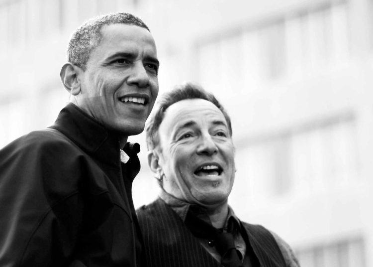 BARACK OBAMA PARTNERS WITH BRUCE SPRINGSTEEN FOR SPOTIFY PODCAST SERIES 1 Barack Obama has teamed up with veteran rockstar Bruce Springsteen for a new podcast series on Spotify. The former US president will be presenting an eight-episode series with Bruce Springsteen