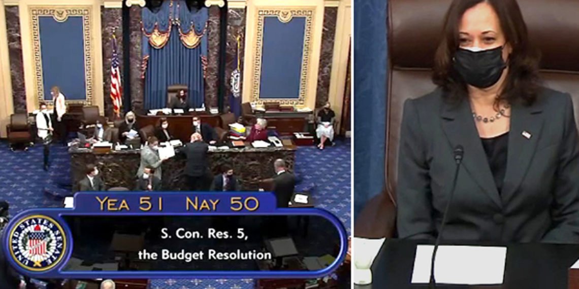 US Senate passes budget resolution to allow passage of $1.9tn Covid relief package without Republicans 1 US Senate passes budget resolution to allow passage of $1.9tn Covid relief package without Republicans