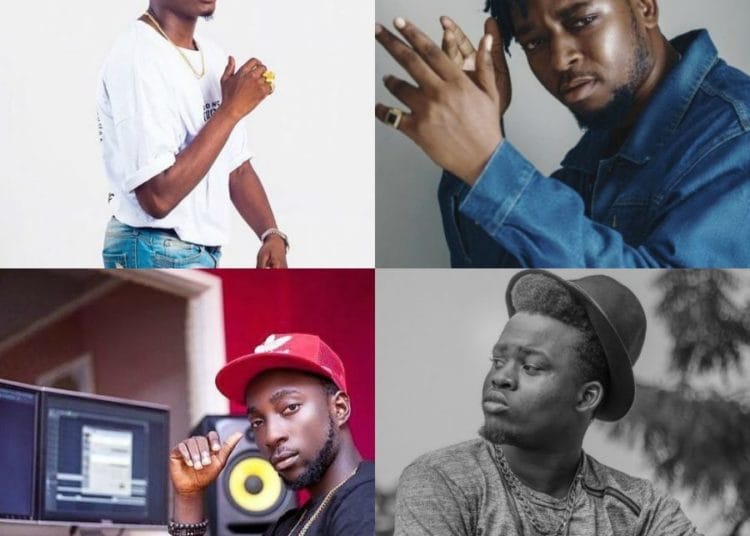 A collage of some Ghanaian music producers.