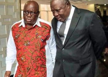 Twin deals buried in controversy 2 H.E. Nana Addo-Dankwa Akuffo Addo to the left with Dr. Martin Amidu to the right