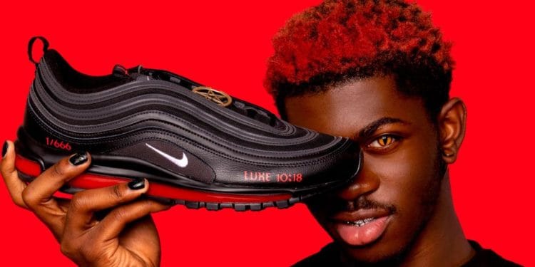 Nike is suing Brooklyn art collective MSCHF, over a controversial pair of 'Satan Shoes' that contains a drop of real human blood in the soles.