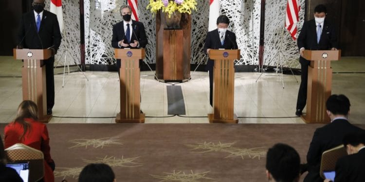 US, Japan slam China's 'destabilizing behaviour' at ministers' meeting