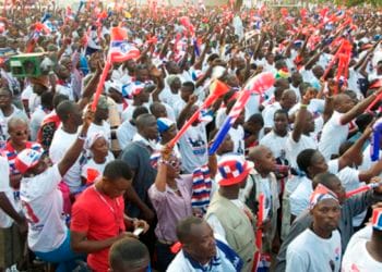 Pictured NPP supporters