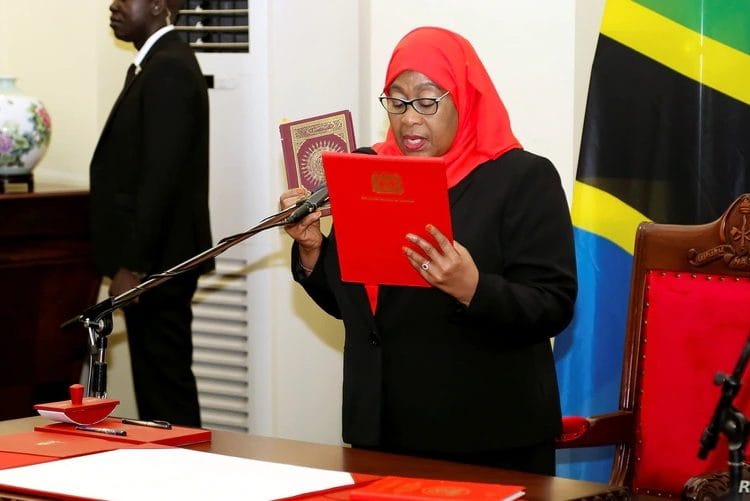 Samia Suluhu Hassan sworn in as Tanzania’s first female President