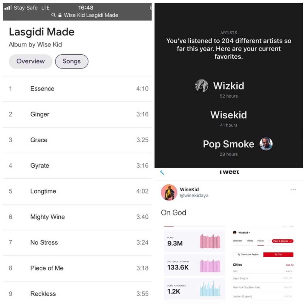 Wisekid whose real name is Hosea Yohanna has been alleged to have uploaded a replica of Wizkid's 'Made in Lagos' album on apple music, thereby diverting traffic to his music. 