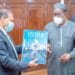 The Indian High Commissioner to Ghana, Mr Sugandh Rajaram  and Speaker of Parliament, Mr Alan Bagbin