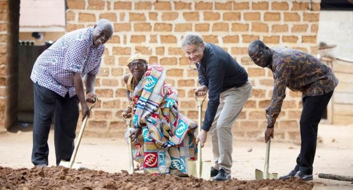 Cargill to improve access to safe water in cocoa-growing areas 1 The sod cutting for the commencement of the project.