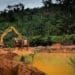 Illegal mining near forest reserve