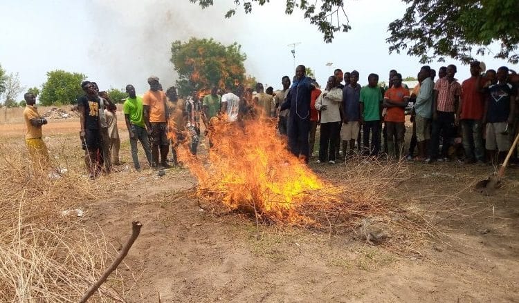 PFAG educates farmers on preventive mechanisms for bushfire 1 Bush Fire Sensitization Exercise Ongoing.