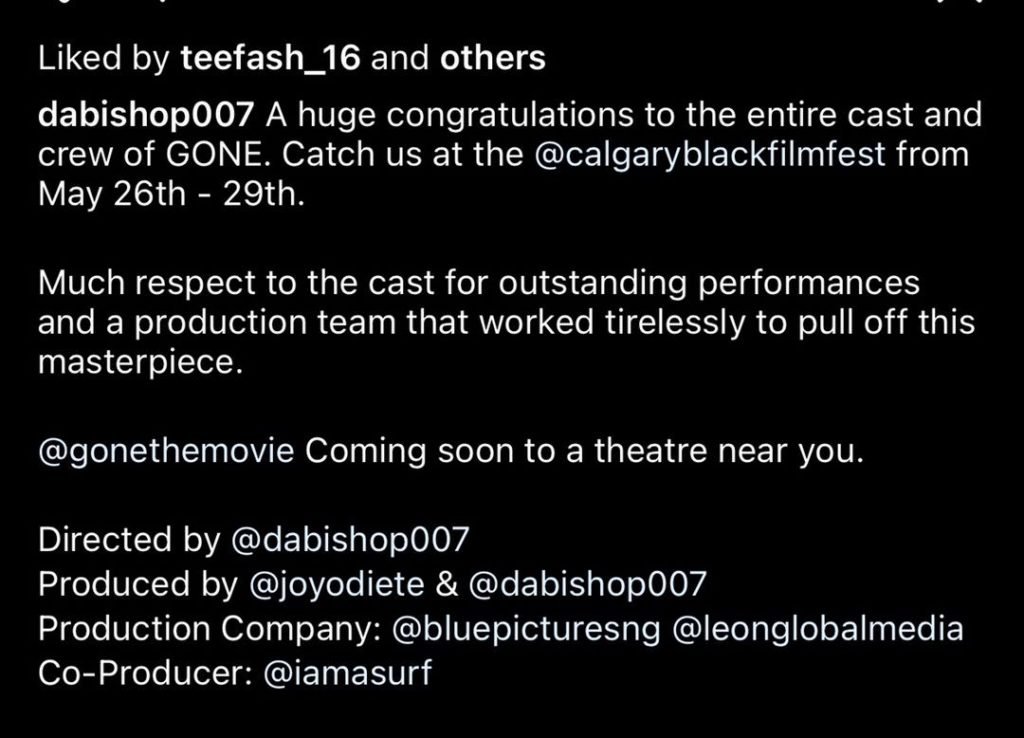 Daniel Ademinokan's 'Gone' selected to screen at Canadian film festival 3 b27669a8 3fbe 4f87 9599 1b52f81a346b