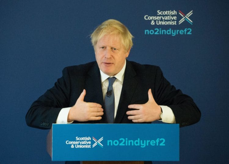 Second Scottish independence referendum would be 'reckless and irresponsible'- Boris Johnson 1 Second Scottish independence referendum would be 'reckless and irresponsible'- Boris Johnson