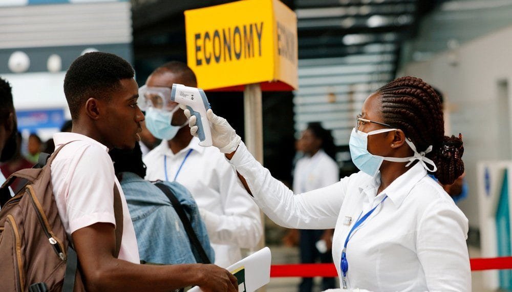 COVID-19 checks at KIA