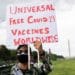 People advocate for vaccine waivers