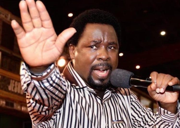 Prophet Temitope Balogun Joshua (T. B. Joshua) was a Nigerian pastor, televangelist, and philanthropist who was popularly known for organizing "miracle", "healing" and "deliverance" programs.