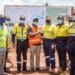 Francois Hard RSVP Newmont Africa and some Newmont employees at the sod cutting ceremony