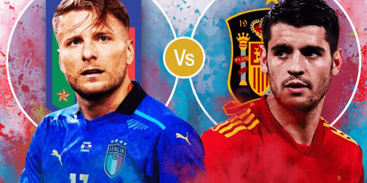 EURO 2020: Two European Giants Italy and Spain Clash Today at 19hours
