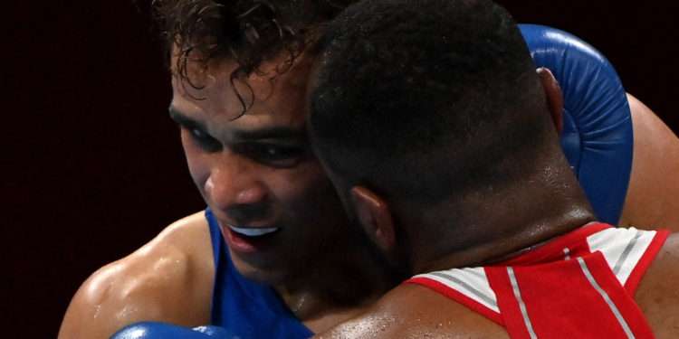 Moroccan boxer, Youness Baalla, allegedly tried to chomp off his Kiwi opponent David Nyika's ear at the Tokyo Olympics, in a heated boxing fight today, 27th July 2021.