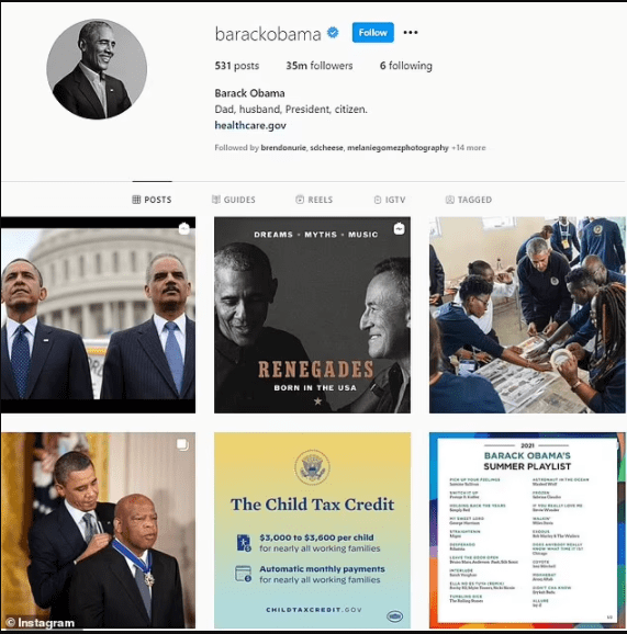 Barack Obama suspends Instagram comments after followers flood his page with pleas to help Afghan people 2 611b8edd31e25
