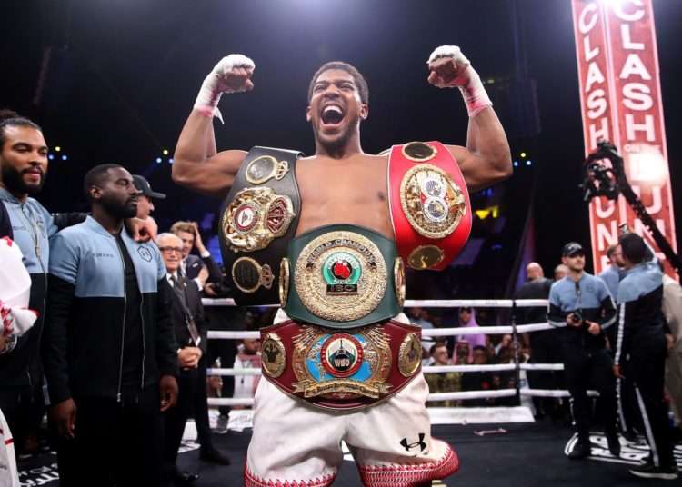 Anthony Joshua to defend his WBA, IBF and WBO heavyweight titles
