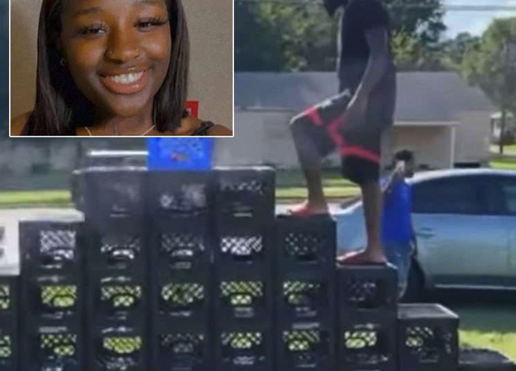 Teen girl and three others shot dead while filming TikTok #MilkCrateChallenge. 1 A Louisiana 19-year-old girl, Paris King, and some other three people were shot dead while filming a TikTok milk crate challenge video on social media.