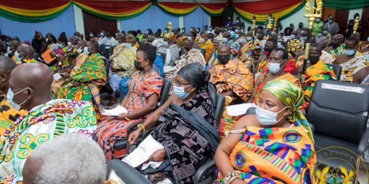 Creating new regions has accelerated development- National house of Chiefs 1 A section of chiefs