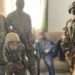 Prez Alpha Condé (middle) captured by the military