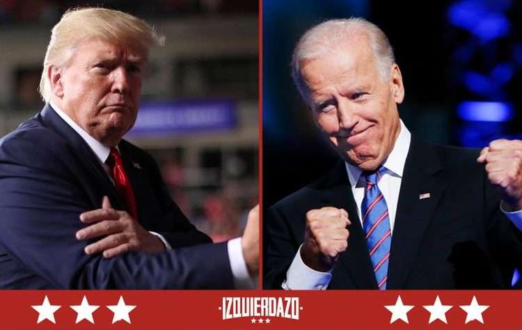Donald Trump wants to fight President Joe Biden in a boxing match 1 , Donald Trump says he would like to beat up the nation's current leader, Joe Biden in a boxing match. During a promotional event for a boxing match between two other boxers