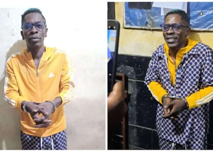 Ghana Police Arrests Shatta Wale over Fake Gunshot Attack The Ghana Police Service (GPS) has announced that it has arrested Charles Nii Armah Mensah, popularly known as Shatta Wale, and two others for staging a gunshot attack on Monday, October 18, 2021.
