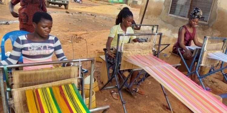 Pyxera Global Collaborates with Master Card Foundation, register MSME 1 Small scale Kente weaving business