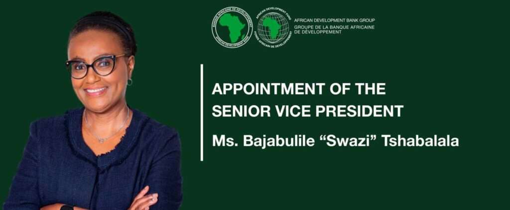 Ms. Bajabulile Swazi Tshabalala New Senior Vice President AfDB.