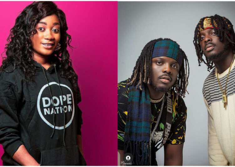 DopeNation Adelaide The Seer, has disclosed that she is no longer working with the musical duo, DopeNation as their contract has come to an end.