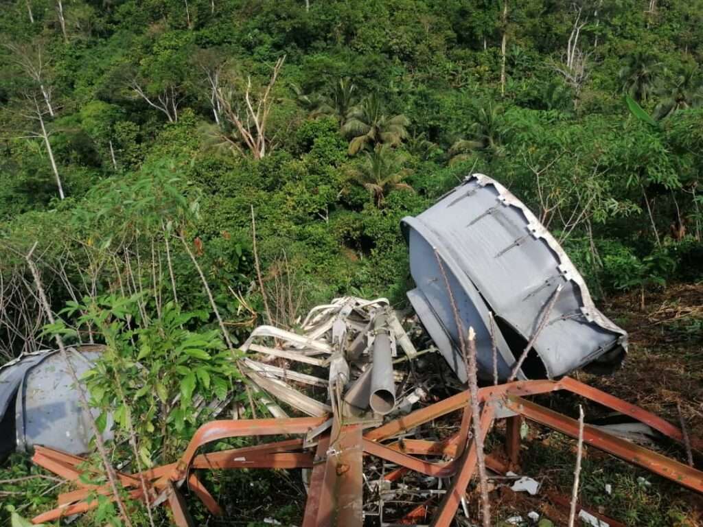 Communication mast collapses on GRIDCo towers at Bogoso Photos 2