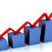 Blue Bar Chart Showing Budget Versus Actual Sales