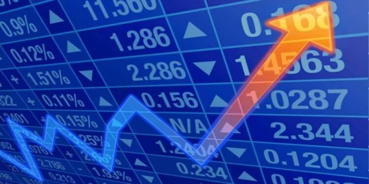 Stock Exchange Market Rising